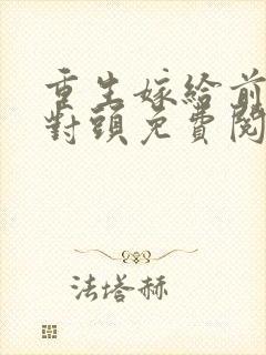 重生嫁给前夫死对头免费阅读