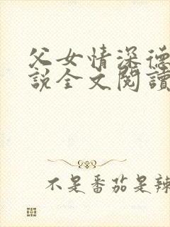 父女情深德明小说全文阅读封面