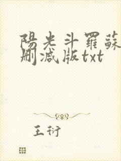阳光斗罗苏墨无删减版txt