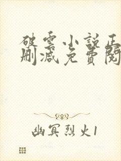 破云小说正版无删减免费阅读全文封面