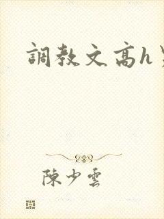 调教文高h男男封面