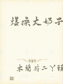 爆操大奶子小说