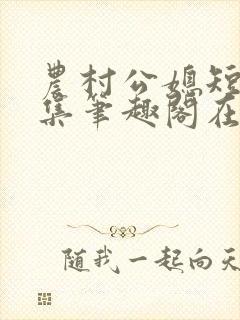 农村公媳短篇合集笔趣阁在线阅读