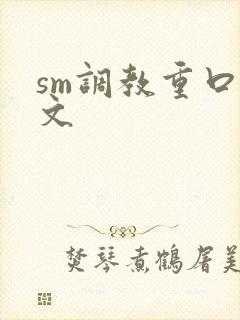 sm调教重口h文
