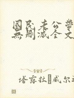 国民老公带回家无删减全文免费阅读