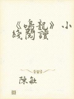 《鸣龙》小说在线阅读