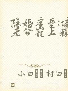 隐婚蜜爱:偏执老公宠上瘾 txt