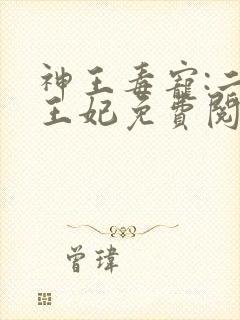 神王毒宠:二嫁王妃免费阅读封面
