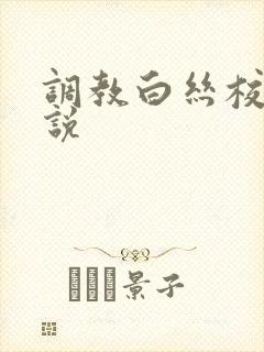 调教白丝校花小说