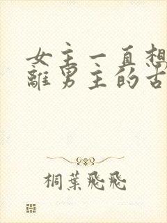 女主一直想要逃离男主的古言