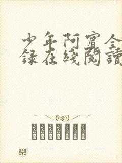 少年阿宾全文目录在线阅读