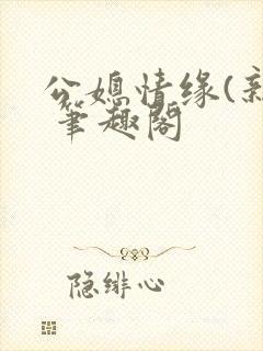 公媳情缘(新) 笔趣阁封面