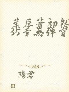 叶辰萧初然9935章无弹窗