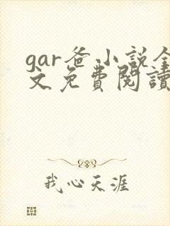 gar爸小说全文免费阅读最新章节