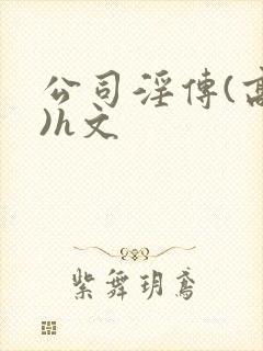 公司淫传(高h)h文