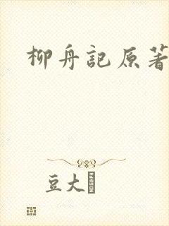 柳舟记原著小说