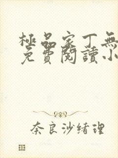 极品家丁无弹窗免费阅读小说封面