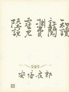 陆霆渊许知夏小说免费阅读最新章节