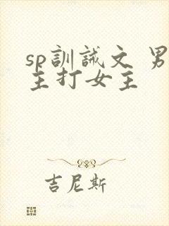 sp训诫文 男主打女主