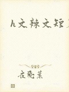h文辣文短篇