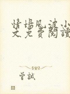 情场风波小说全文免费阅读最新章节封面