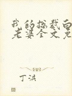 我的总裁白富美老婆全文免费读