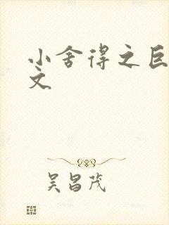 小舍得之巨肉h文