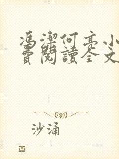 冯洁何亮小说免费阅读全文最新章节