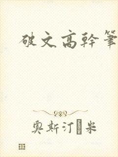 破文高干笔趣阁
