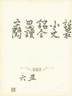 宋思铭小说免费阅读全文最新章节封面