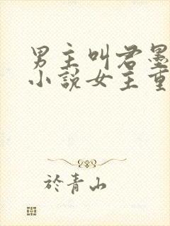 男主叫君墨寒的小说女主重生