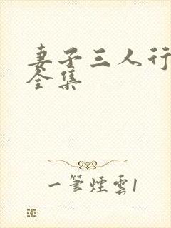 妻子三人行小说全集