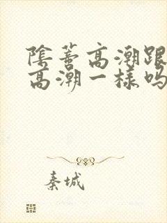 阴蒂高潮跟阴道高潮一样吗