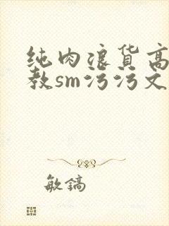 纯肉浪货高h调教sm污污文封面