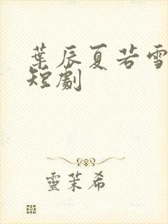 叶辰夏若雪孙怡短剧封面