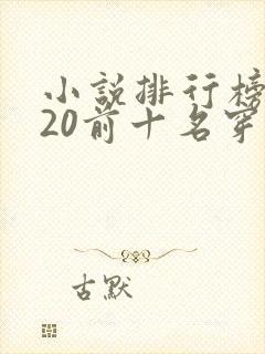 小说排行榜2020前十名穿越完结封面