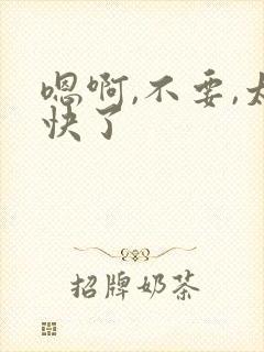 嗯啊,不要,太快了封面