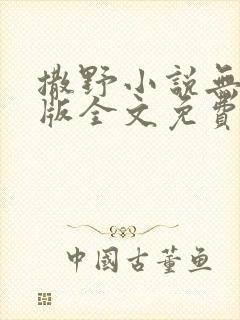 撒野小说无删减版全文免费阅读