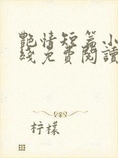 艳情短篇小说在线免费阅读封面