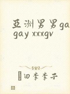 亚洲男男gay gay xxxgv封面
