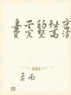 妻子的秘密4免费完整高清电视剧在线封面