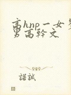 高hnp一女多男高干文