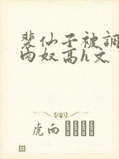 裴仙子被调教成肉奴高h文封面