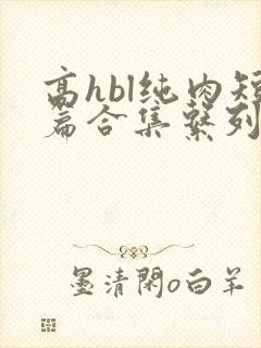 高hbl纯肉短篇合集系列