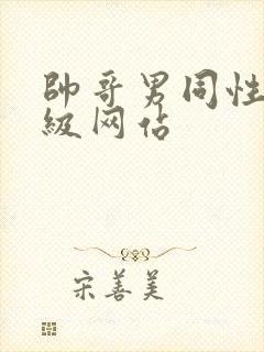 帅哥男同性恋三级网站封面