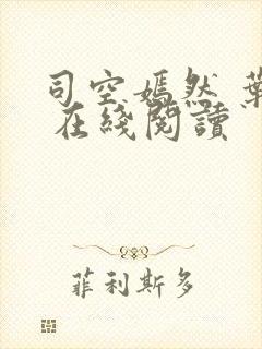 司空嫣然 叶凡 在线阅读