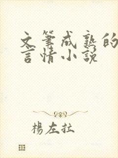 文笔成熟的现代言情小说