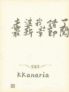 老婆我错了小说最新章节阅读全文