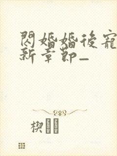 闪婚婚后宠文最新章节_