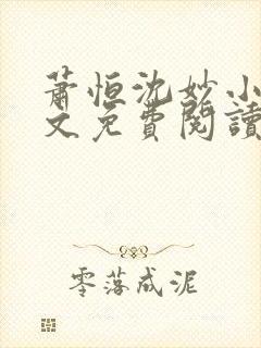 萧恒沈妙小说全文免费阅读